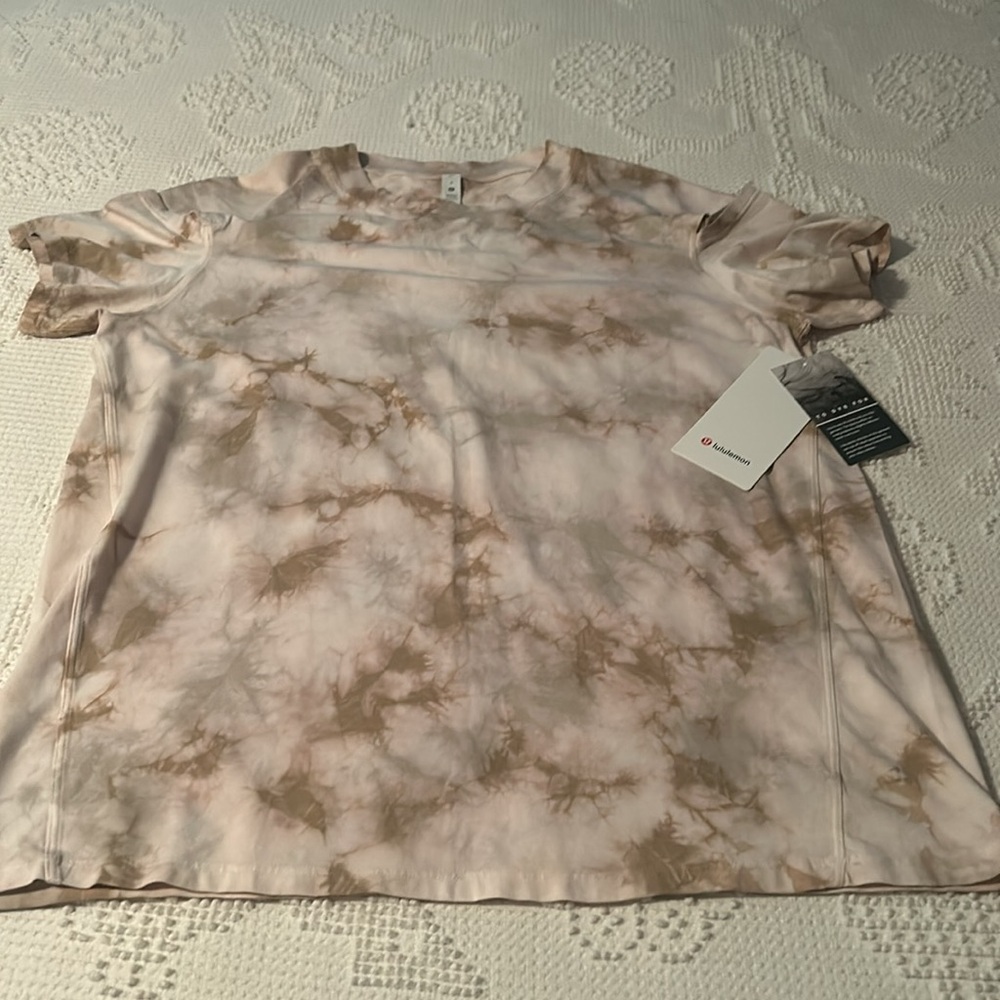 Lululemon ALL YOURS Cut-Out SS SZ8 Cloudy Wash Tie Dye CWTI25054 NWT